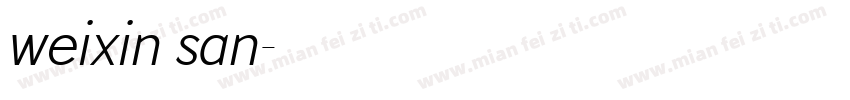 weixin san字体转换